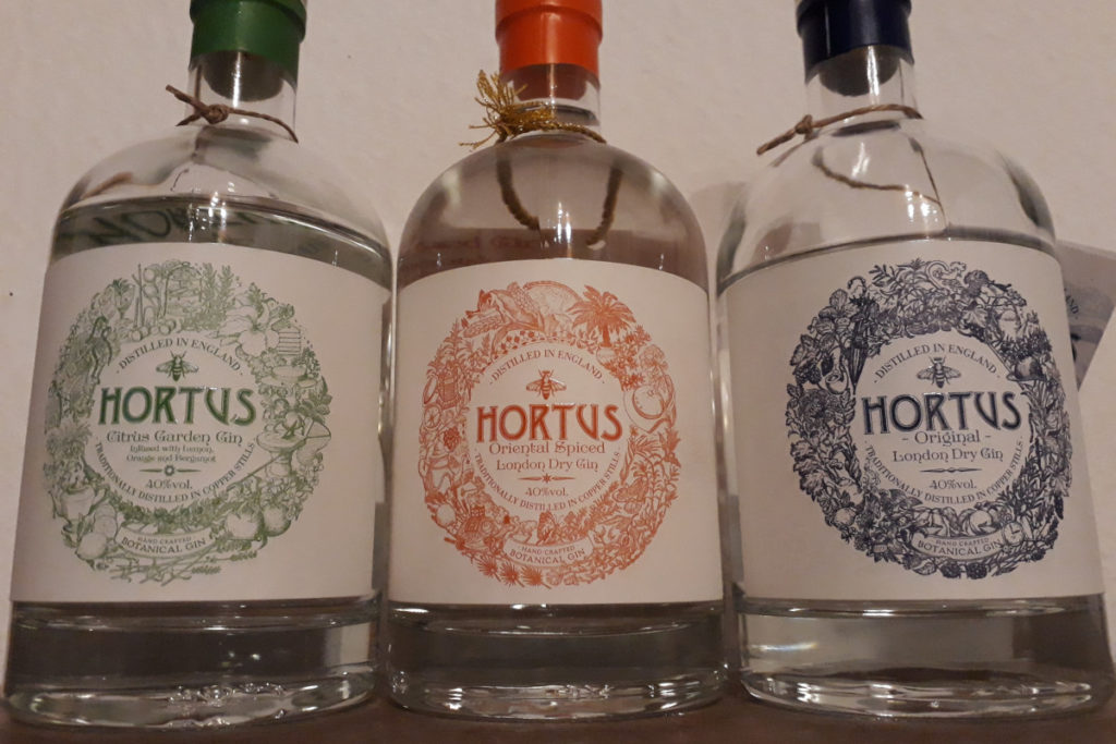 Hortus Gin (Lidl) London Dry, Citrus Garden, Oriental Spiced Ginday