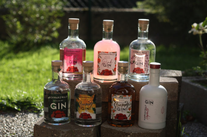 Lidl Schwarzwald Gin: Dry, Sommer, Sommer Refreshed, Pink, Pink Refreshed, Kirschblüten, Hagebutte